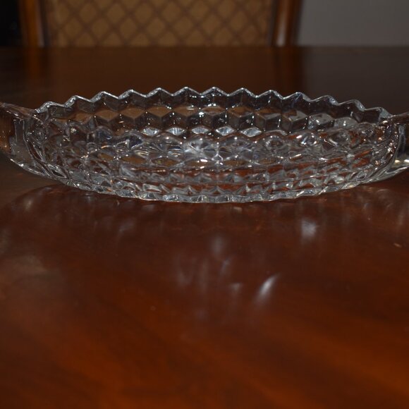 Fostoria American 12" Large Relish Boat - Picture 3 of 3